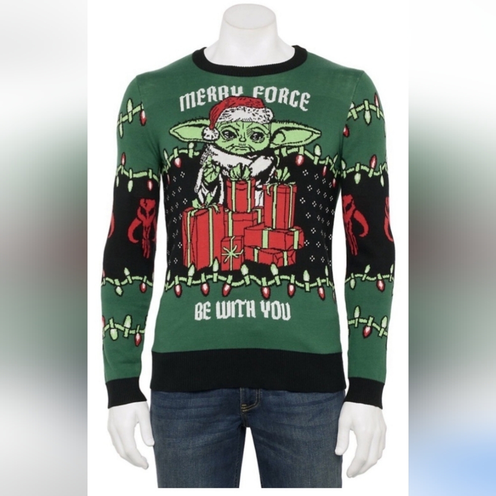 Kohl's Star Wars Celebrate Together Baby Yoda Sweater, Size L, Style#RWTM2MGMLCF